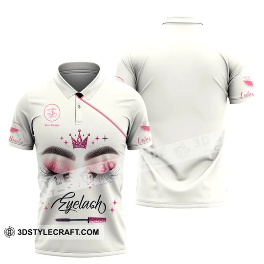 Unisex Shirt, Custom Name Makeup Artist Shirt, Eyelash Extension Shirt, Beauty Salon T-Shirt style option 4
