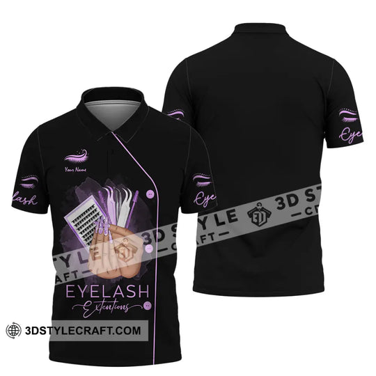 Unisex Shirt, Custom Name Makeup Artist Shirt, Eyelash Extension Shirt, Beauty Salon T-Shirt style option 4