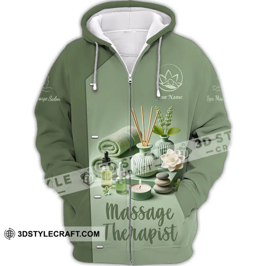 Unisex Shirt, Custom Name Massage Therapist Shirt, Massage Therapist Polo Long Sleeve style option 3