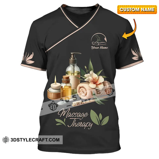 Unisex Shirt - Custom Name Massage Therapist Shirt, Massage Tools style option 1