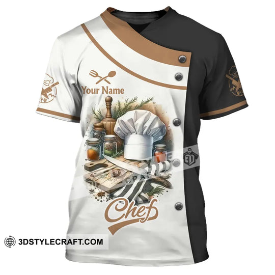 Unisex Shirt, Custom Name Master Chef Shirt, Chef Apparel, Chef Polo Long Sleeve, Cooking Love T-Shirt style option 4