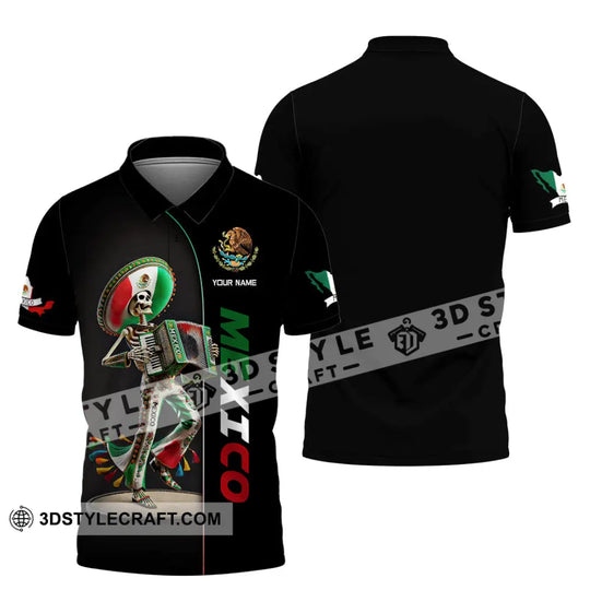 Unisex Shirt, Custom Name Mexico Shirt, Mexico Lover Polo Long Sleeve Shirt, Mexican Gift style option 4