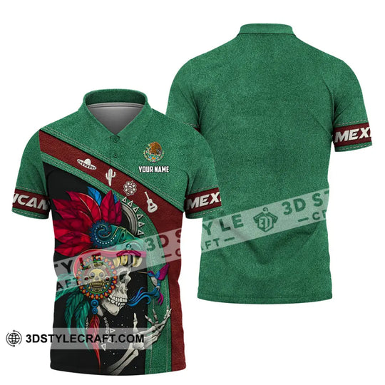 Unisex Shirt, Custom Name Mexico Shirt, Mexico Lover Polo Long Sleeve Shirt, Mexican Gift style option 4