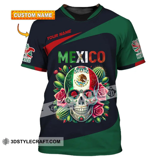 Unisex Shirt, Custom Name Mexico Shirt, Mexico Lover Polo Long Sleeve Shirt, Mexican Gift style option 1