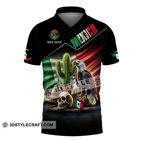 Unisex Shirt, Custom Name Mexico Shirt, Mexico Polo Long Sleeve, Mexico Gift style option 4
