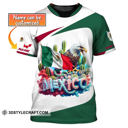 Unisex Shirt, Custom Name Mexico T-Shirt, Mexico Lover Shirt, Mexican Gift style option 1