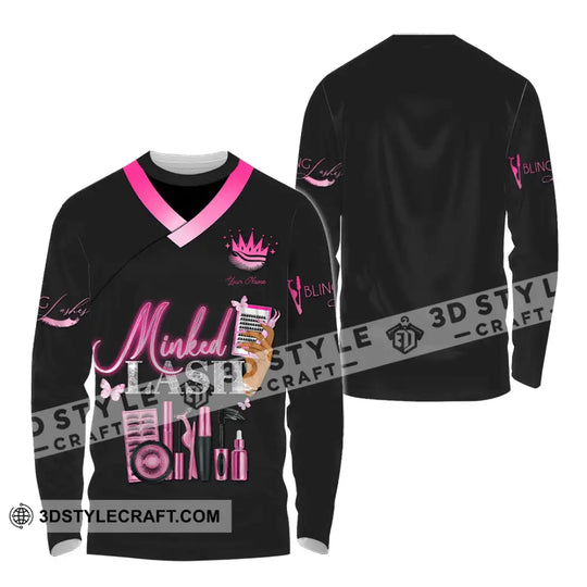 Unisex Shirt - Custom Name Minked Lash Shirt style option 4