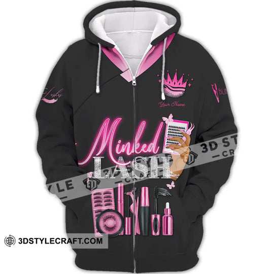 Unisex Shirt - Custom Name Minked Lash Shirt style option 2