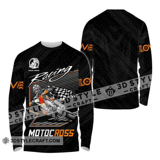 Unisex Shirt - Custom Name Motobike Shirt For Player, Racing style option 4