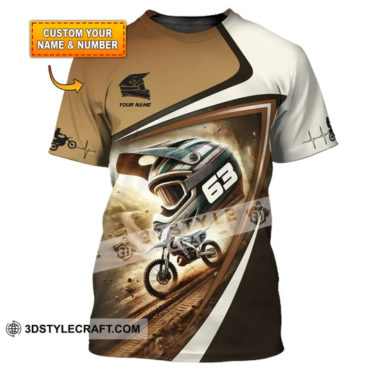Unisex Shirt, Custom Name Motocross Shirt, Motocross Polo Long Sleeve Shirt style option 1