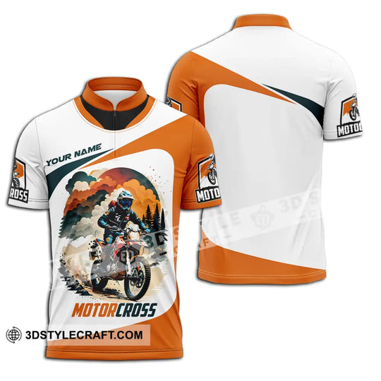 Unisex Shirt - Custom Name Motocross Sport Shirt, Cross The Forest style option 2