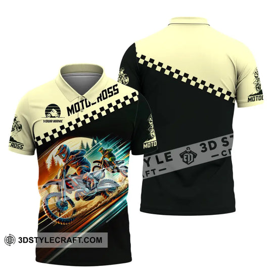 Unisex Shirt, Custom Name Motocross T-Shirt, Motorcycle Racing Hoodie Long Sleeve Shirt, Gift for Racing Lovers style option 4