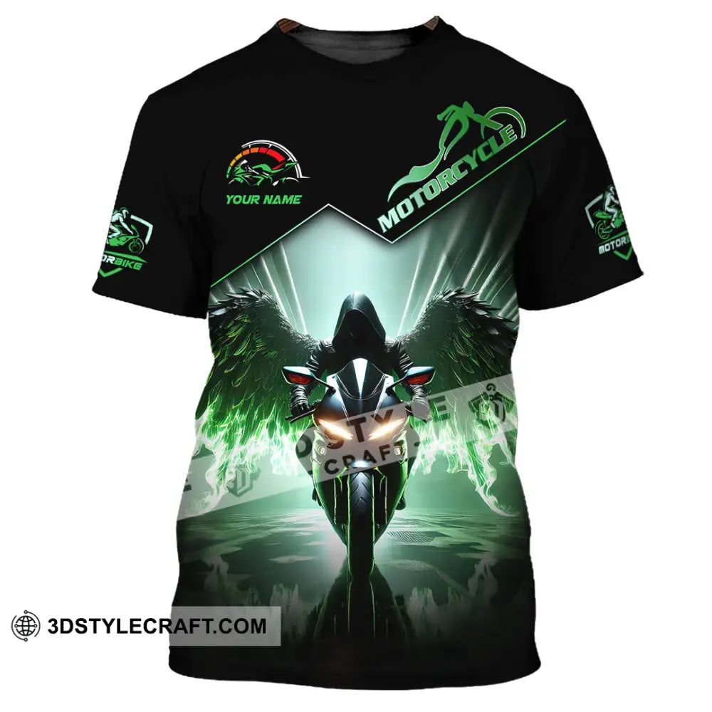 Unisex Shirt Custom Name Motorcycle Lover Gift T-Shirt / S T-Shirt