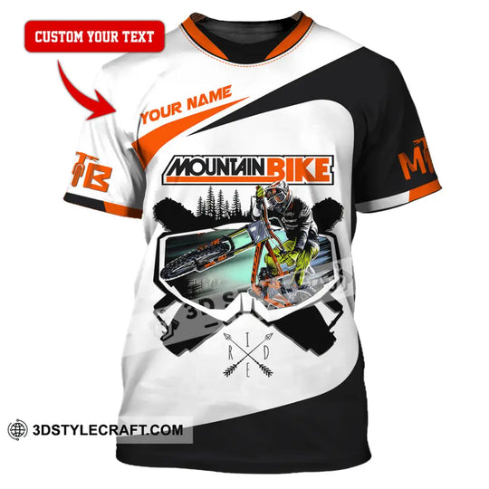 Unisex Shirt - Custom Name Mountain Bike Shirt For Player, Cool Icon style option 1