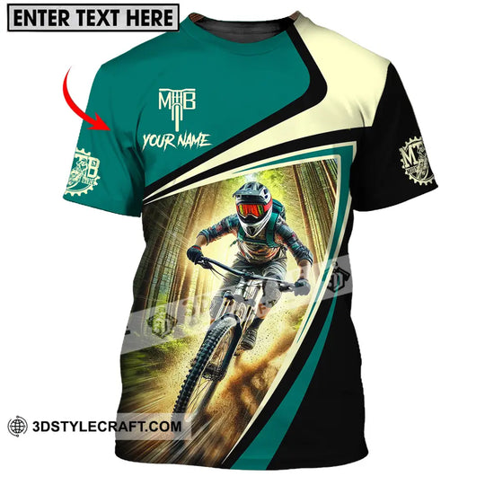 Unisex Shirt - Custom Name Mountain Bike Shirt For Player, Icon style option 1