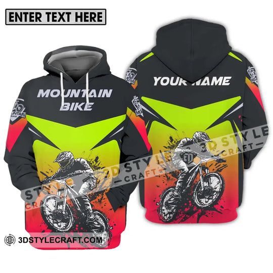 Unisex Shirt - Custom Name Mountain Bike Shirt For Player, Three Color style option 3
