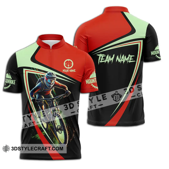 Unisex Shirt - Custom Name Mountain Bike Sport Shirt, Biker style option 2