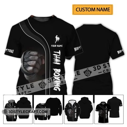 Unisex Shirt - Custom Name Shirt - Muay Thai, Thai Boxing Shirt style option 2