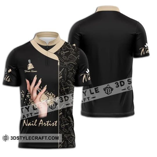 Unisex Shirt - Custom Name Shirt Nail Artist style option 2