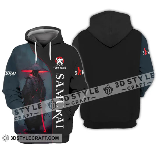 Unisex Shirt - Custom Name Night Samurai Shirt style option 3