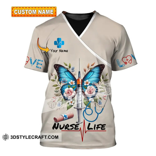Unisex Shirt - Custom Name Nurse Life Shirt style option 1