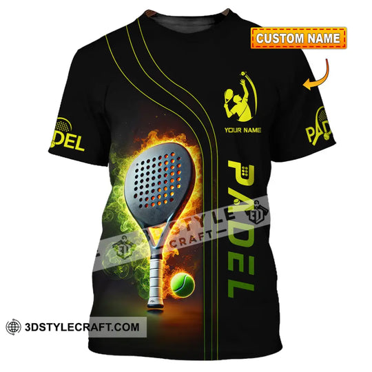 Unisex Shirt, Custom Name Padel  Shirt, Padel Christmas Gift style option 1