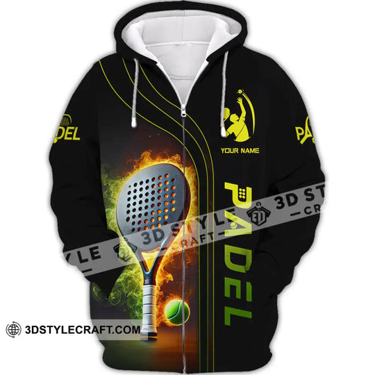 Unisex Shirt, Custom Name Padel  Shirt, Padel Christmas Gift style option 2