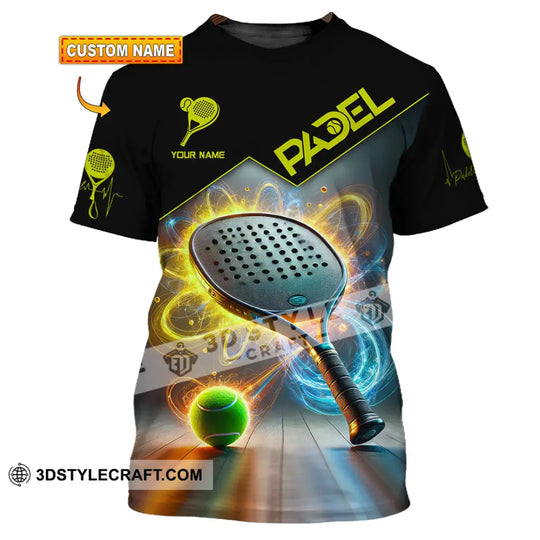 Unisex Shirt, Custom Name Padel Shirt, Padel Lover Polo Long Sleeve Shirt, Padel Gift style option 1