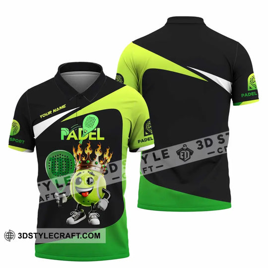 Unisex Shirt, Custom Name Padel Shirt, Padel Polo Long Sleeve Shirt style option 4