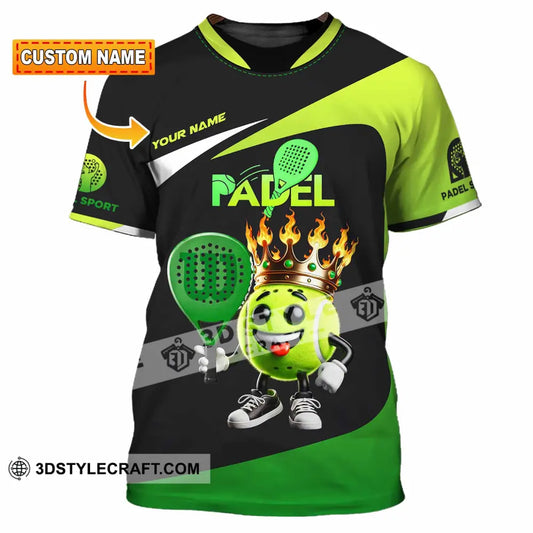 Unisex Shirt Custom Name Padel Polo Long Sleeve T-Shirt