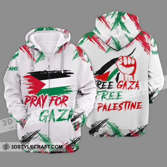 Unisex Shirt - Custom Name Palestine Shirt, Pray For Gaza style option 2