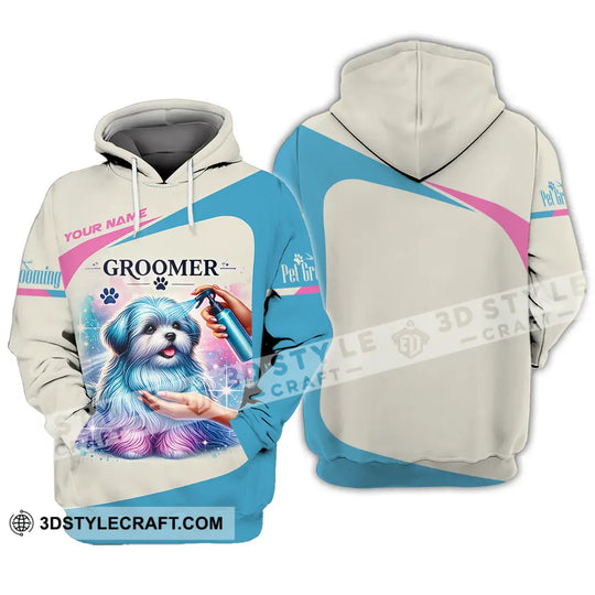 Unisex Shirt - Custom Name Pet Groomer Shirt style option 3