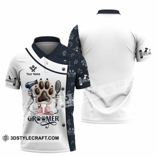 Unisex Shirt, Custom Name Pet Grooming Shirt, Pet Shop T-Shirt style option 4