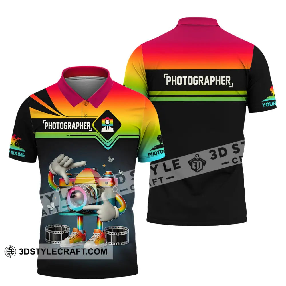 Unisex Shirt Custom Name Photographer Gift For Polo / S T-Shirt