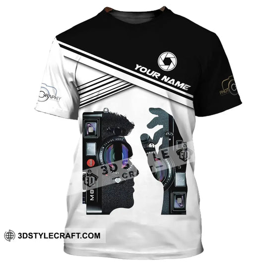 Unisex Shirt, Custom Name Photography Shirt, Camera Lover Shirt, Gift For Photographers style option 2
