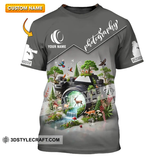 Unisex Shirt - Custom Name Shirt Photography style option 1
