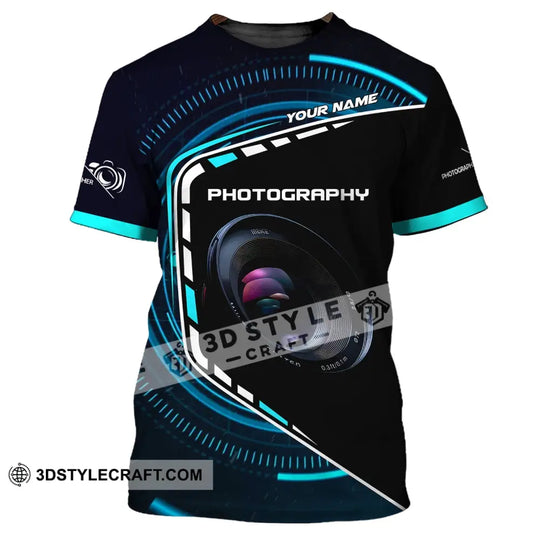 Unisex Shirt, Custom Name Photography Shirt, Photography T-Shirt, Gift For Photographers style option 2