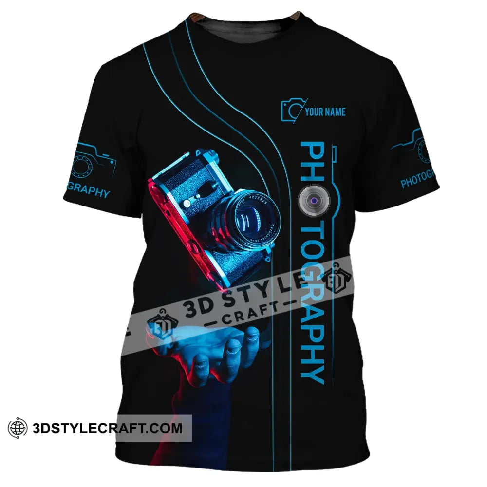 Unisex Shirt Custom Name Photography T-Shirt Gift For Photographers / S