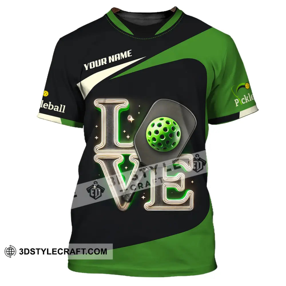 Unisex Shirt Custom Name Pickleball Lover Polo Long Sleeve Gift T-Shirt / S T-Shirt