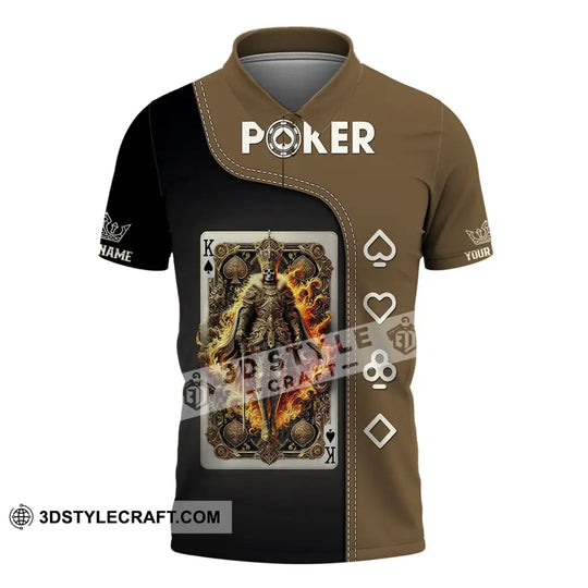 Unisex Shirt, Custom Name Poker Shirt, Gift for Poker Lover style option 4