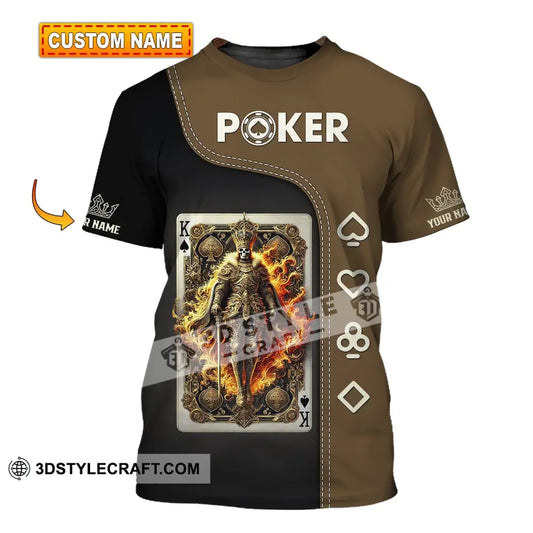 Unisex Shirt Custom Name Poker Gift For Lover T-Shirt