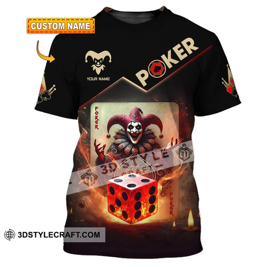 Unisex Shirt Custom Name Poker Gift T-Shirt