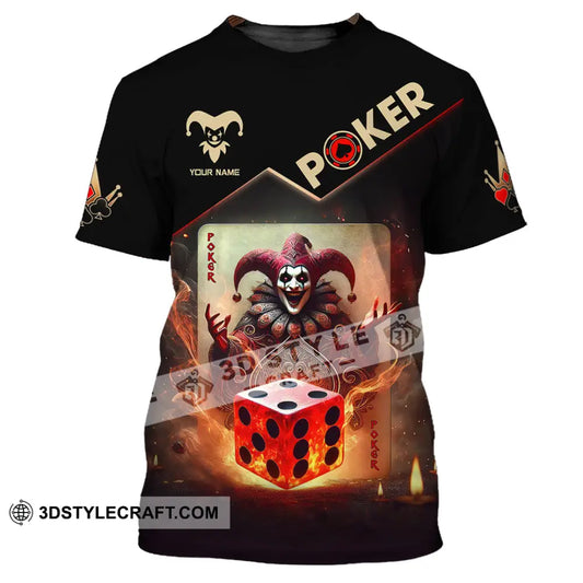 Unisex Shirt Custom Name Poker Gift T-Shirt / S T-Shirt