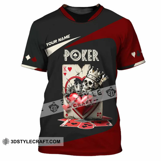 Unisex Shirt, Custom Name Poker Shirt, Poker Hoodie Shirt Polo Long Sleeve Shirt style option 2