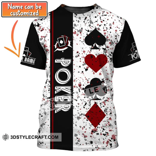 Unisex Shirt, Custom Name Poker T-Shirt, Poker Casino Shirt, Poker Gift style option 1