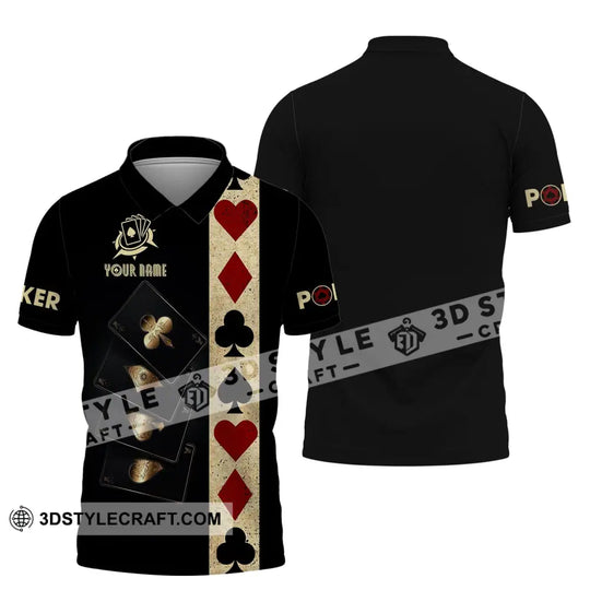 Unisex Shirt, Custom Name Poker T-Shirt, Poker Casino Shirt, Poker Gift style option 4