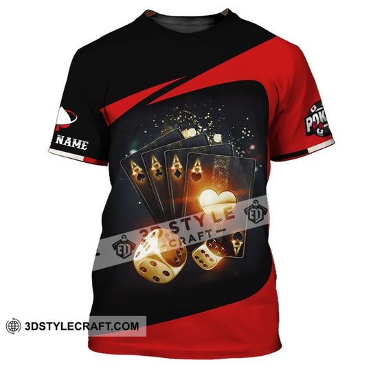 Unisex Shirt, Custom Name Poker T-Shirt, Casino Shirt, Poker Gift style option 2