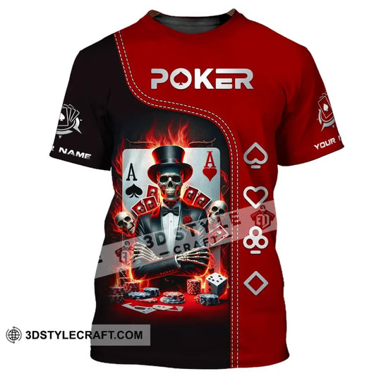 Unisex Shirt, Custom Name Poker T-Shirt, Poker Polo Hoodie Shirt, Poker Gift style option 2