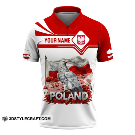 Unisex Shirt, Custom Name Poland Shirt, Poland Polo Long Sleeve Shirt, Poland Gift style option 4