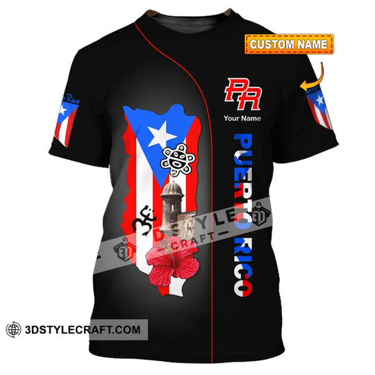 Unisex Shirt, Custom Name Puerto Rico Shirt, Puerto Rico Lover Polo Long Sleeve Shirt, Puerto Rico Gift style option 1